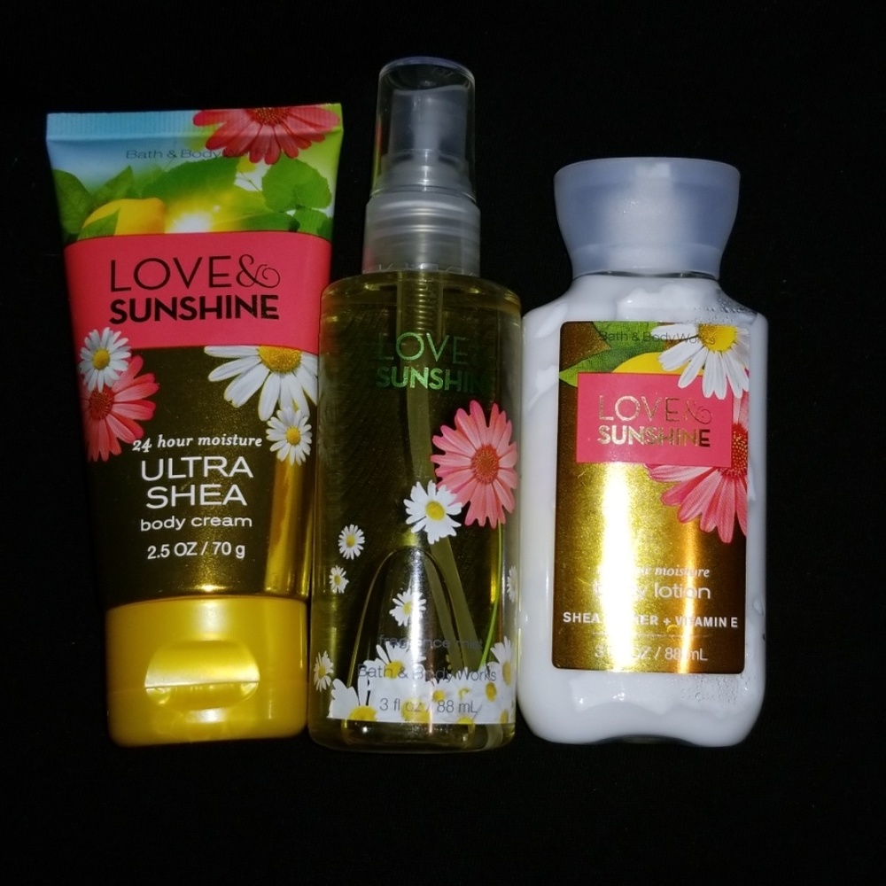 Bath&Body Works Love&Sunshine bundle